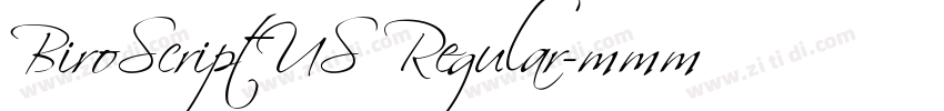 BiroScriptUS Regular字体转换